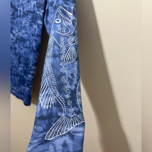 REEL LIFE || Mens long sleeve blue camouflage shirt size xl - Picture 6 of 7